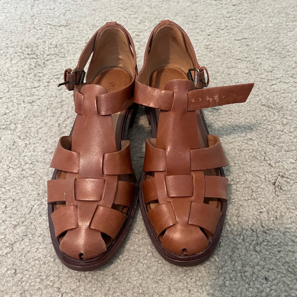 Madewell Brown Leather Flats